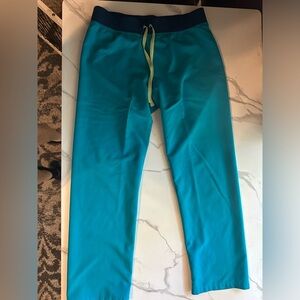Medium Teal FIGS Livingston Scrub Pants